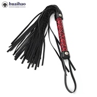 HUAIHAO 1Pc Horse Whip Non-Slip Leather Horse Whip Equestrian Cycling Equipment Handle Equestrian Wh