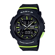 Casio Baby-G (BGA-240-1A2DR) Black Resin Strap Shock Resistant 100 Meter Dual Time Watch