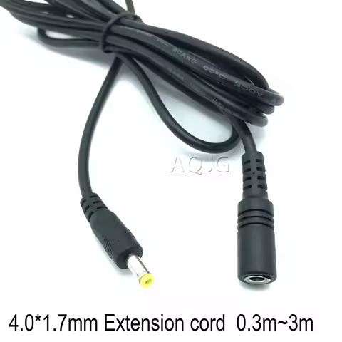 1pcs Power supply DC 4.0mm x 1.7mm Female to 4.0mm x 1.7mm Male Plug Cable adapter extension cord 2M