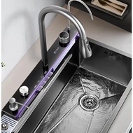 ORIGINAL Kitchen Sink Modern Luxury Black Piano 4 / Bak Cuci Piring 1 Lubang Stainless Steel 304 / S