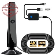 Portable Tv Antenna 300cm Coax Cable Digital Tv Antenna Dvb-t Dvb-t2 Dab Indoor Outdoor Digital R4s7