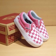 Vans Shoes For Girls slip on Chess pink Children's Shoes vans checkerboard Children's slop Shoes(PREMIUM)