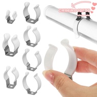 CHIHIRO1BFT8 5Pcs Spring Terry Clip, With Rubber Protection Fixing Clips Lamp Tube Clip, Base Tool C
