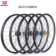 Bolany Tubeless Ready RIM MTB Bike Wheelset 32Holes Quick Release Rims  Disc Brake Bearing Front 2 R