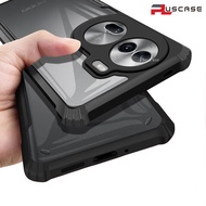 PlusCase for OPPO Reno11 Pro 5G Reno10 F Case Air Cushion Hard Crystal Clear Back Soft Border Shockp
