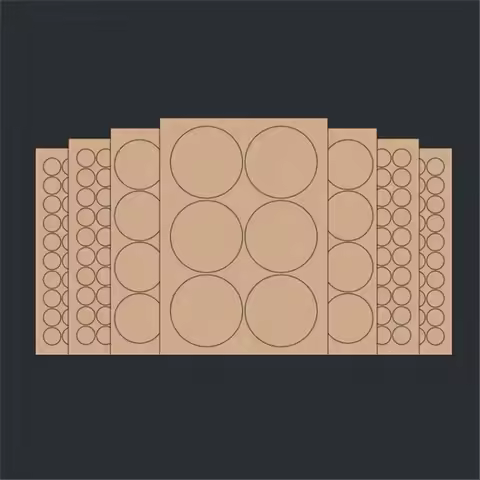 10sheets A4 Round kraft paper A4 Stickers Kraft Printable Self Adhesive Label Sticker