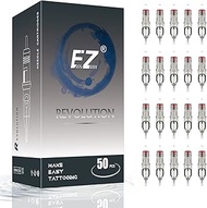 EZTAT2 Tattoo Cartridge Needles Assorted - 50Pcs #12 Mixed (7RM 9RM 11RM 13RM 15RM) Standard Round/C
