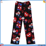 Hello Kitty Spider-man Kapas Longgar Wanita Piyama Seluar Piyama Seluar Piyama Wanita Lelaki Kartun 