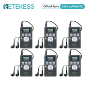 RETEKESS FT11 0.3W เครื่องส่งสัญญาณ FM แบบพกพาMini วิทยุสเตอริโอ Stationสนับสนุน TF Card และอินพุต A