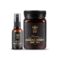 MANUKA SOUTH [Bundle] Propolis Oral Spray (UMF15+) + Manuka Honey UMF15+, 500g