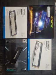 Team MP44Q 1TB, Team MP33 Pro 2TB, Adata Legend 710 1TB, Acer GM6 1TB