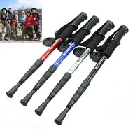 Durable Adjustable AntiShock Hiking Trekking Walking Pole Cane Stick Crutch