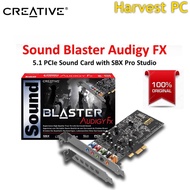 Creative Blaster Audigy Fx 5.1 PCIe Sound Card with SBX Pro Studio