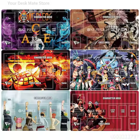 Diy One Piece Portgas Ace Card Battle Mat OPCG Luffy Single Player Board Game Card Battle Table Mat 