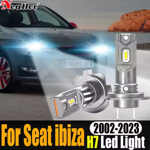 2x H7 Led Canbus No Error Headlights White Lights Diode Bulb 12v Powerful Car Driving Running Lamp F