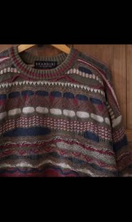🍎afa vintage 古著 3D Knit Sweater 立體織紋毛衣