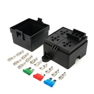 DC12V/24V Car Fuse Holder 3 Way Fuse Relay Box Circuit Protection Fuse Holder 4/5 Pin 40A 80A Box fo