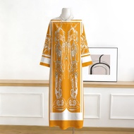 Kaftan Kejururawatan, Farhah, Saiz Bebas, Zip Halimunan Ready Stock Not See-Through Premium Korean C