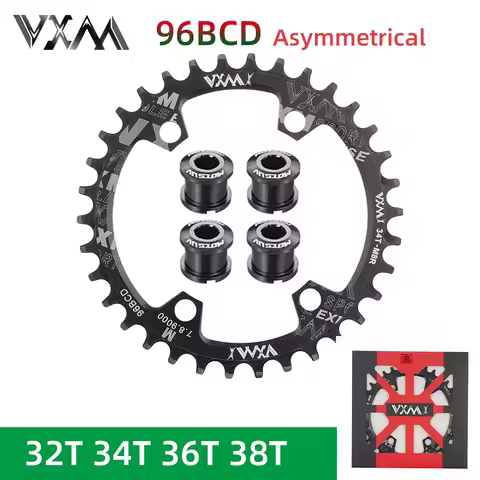 VXM 96BCD Chainring Round 32T 34T 36T 38 96 BCD for Shimano M7000 M8000 M9000 Cycling Bike Bicycle C