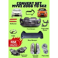 AVENGERSTOP Bodykit Combo Perodua Myvi 2005 2007 2008 Bumper Convert To Myvi 2008 SE2 100% New