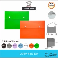 EAGLE FILES Carry File Box 2 Cm Thick B5 Document Bag/ 2-Button Document Folder/
