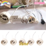 JUNE1 Lamp Holder, G4 Socket Plug Ceramic Head Bulb Base, High Quality G4/G5.3/G9 Wire Connector 10c
