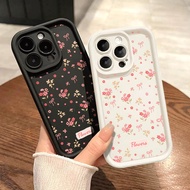 Case with flowers and steel hooks on white background for REALME C65 C55 C63 C30 C25 C53 C20 C15 C12