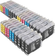 30 Compatible Ink Cartridges to Replace Brother LC-970 / LC-1000 for Brother DCP 130 135 150 330 350