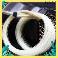 YOHII Violin Horse Hair, Bow Hair Repair Erhu Bow Hair, Universal Unbleached Durable Erhu Strings Er