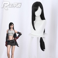 Master FF7 Final Fantasy 7 Remake Tifa Lockhart Natural Black cosplay Wig