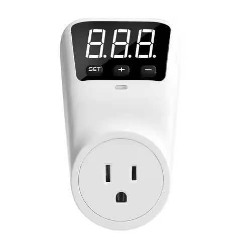 Digital Automatic Voltage Protector Socket LCD Display Power Protector Socket Overcurrent Voltage Re