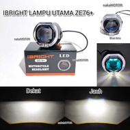 IBRIGHT Projector Headlight Biled 2.5 INC ZE76+ Blue Lens