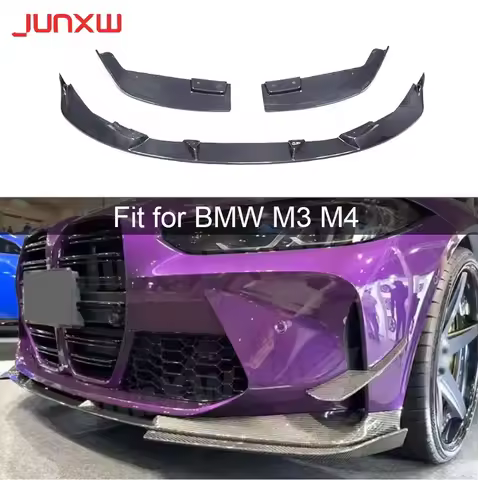 Car Front Bumper Spoiler Lip Bumper Protection Guard Spoiler Diffuser for BMW M3 M4 G80 G82 G83 2020
