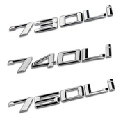Stainless steel letter Decal 730LI, 740LI and 750LI