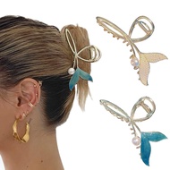 Pearl Large Hair Claw Clips, 2Pcs Strong Metal Clips for Thick and Long Hair VIPE
