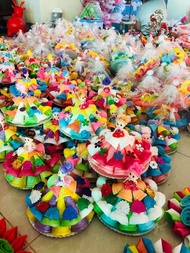 พร้อมส่ง กระทงกรวยเจ้าหญิงฐาน 9 นิ้ว คละสี ราคาส่ง ยกลัง24 ชิ้น ราคา 840 บาท