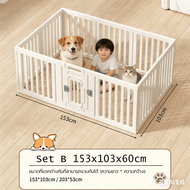 YYMALL- คอกพลาสติก คอกสัตว์ คอกกั้นสุนัข คอกหมา คอกสัตว์เลี้ยง มีหลายขนาด DIY ได้