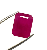 8.90 Ct Red Bixbite Beryl Emerald Cut AAA++ Quality Certified For Jewelry Making