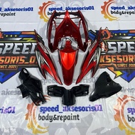 MERAH Full set cover for old Honda Vario kzr 125 red plus stickers