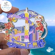 Magnet Flowing Sand Magnet Refrigerator Stickers Guangzhou Canton Souvenirs China Travel