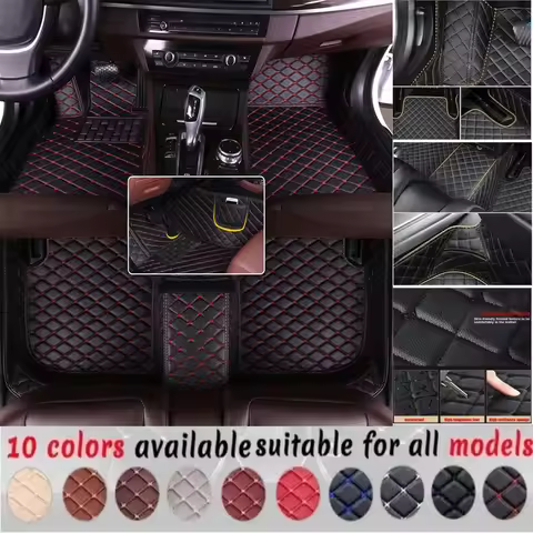 3D PU-leather Waterproof Custom Car Floor Mats For Borgward BX3 BX5 BX6 BX7 Auto Carpets Accessorie 