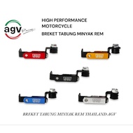 Agv Brake Fluid Tube Wire Bracket Full CNC Universal Type-450 - GSV AUTOCARE