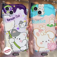 B1748 CASE SOFTCASE SILICON CASING MELTING CLEAR SHOCKPROOF FOR OPPO A1 A98 A1K A3S A5S A11K A12 A7 