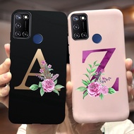 Realme C17เคสซิลิโคนนิ่ม RMX2101เคสโทรศัพท์ลายตัวอักษรน่ารักสำหรับ Oppo Realme C17 C 17เคส6.5