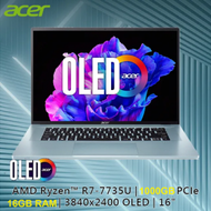 acer - [16" OLED] Swift Edge SFE16-42-R533 ( AMD Ryzen 7735u/ 16GB DDR5/ 16" 4K OLED)手提電腦