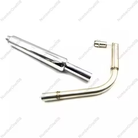 CG125/WY125 motorcycle retro modified stainless steel muffler, silent torpedo exhaust wolf muffler