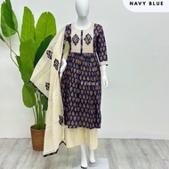 AJRAK PRINT COTTON FULL SUITS M TO 2XL