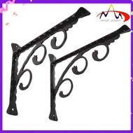 2Pcs Wall Mounted L Shaped Angle Bracket Multifuntional Brace Shelf Brackets Decorative Shelf Bracke