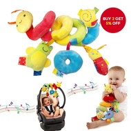 Spiral Caterpillar Rattle - Baby Stroller Toy  Mainan Ulat Goyang Spiral - Mainan Kereta Bayi