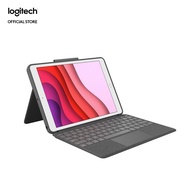 Logitech Combo Touch for iPad 7th 8th & 9th , Keyboard Case with Trackpad, Wireless Detachable Keybo